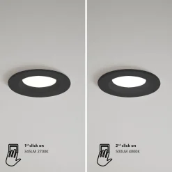 Oprawy podtynkowe TIAKI Nordlux LED Tworzywo sztuczne Czarny