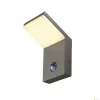 ORDI, lampa ścienna outdoor, LED, 3000K, antracyt, z czujnikiem (232915) - SLV