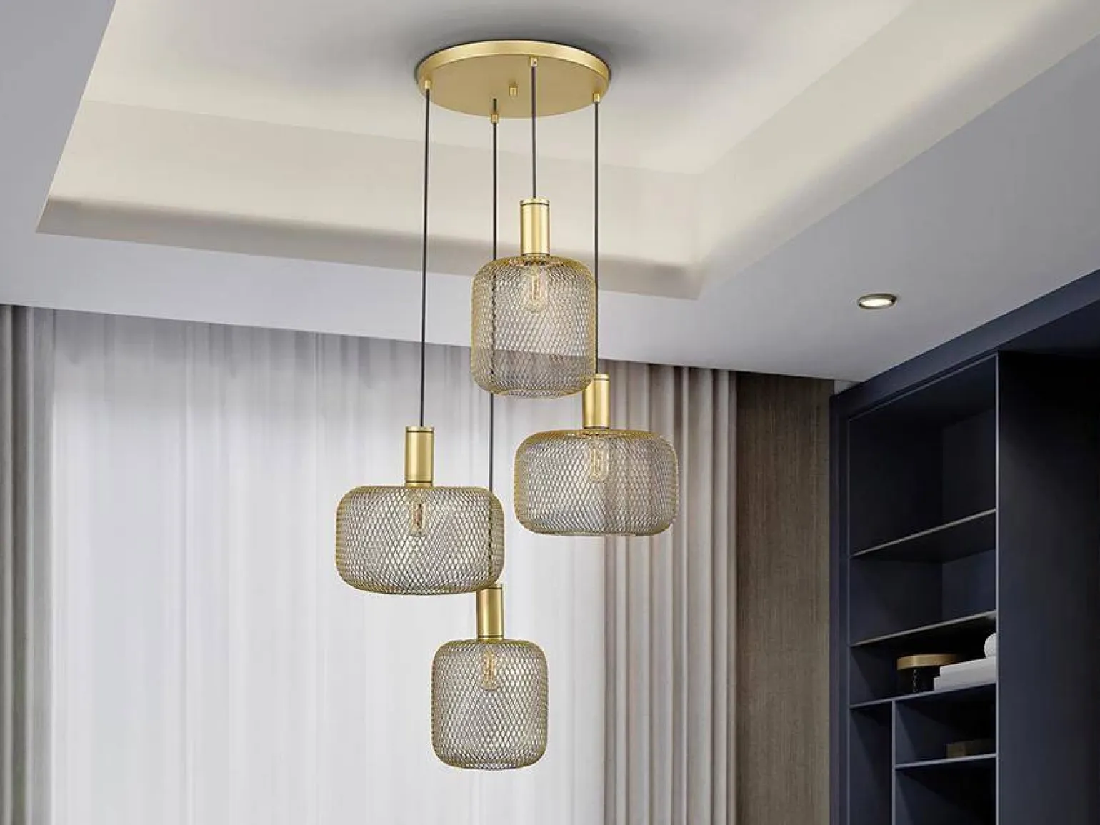 Osiris lampa wisząca 4L (910460) - Schuller