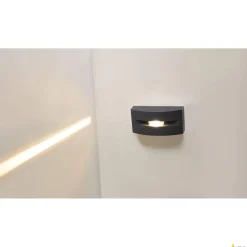 OUT-BEAM FRAME CW, zewnętrzna lampa sufitowa natynkowa i ścienna LED, kolor antracyt, 3000 K (1003518) - SLV