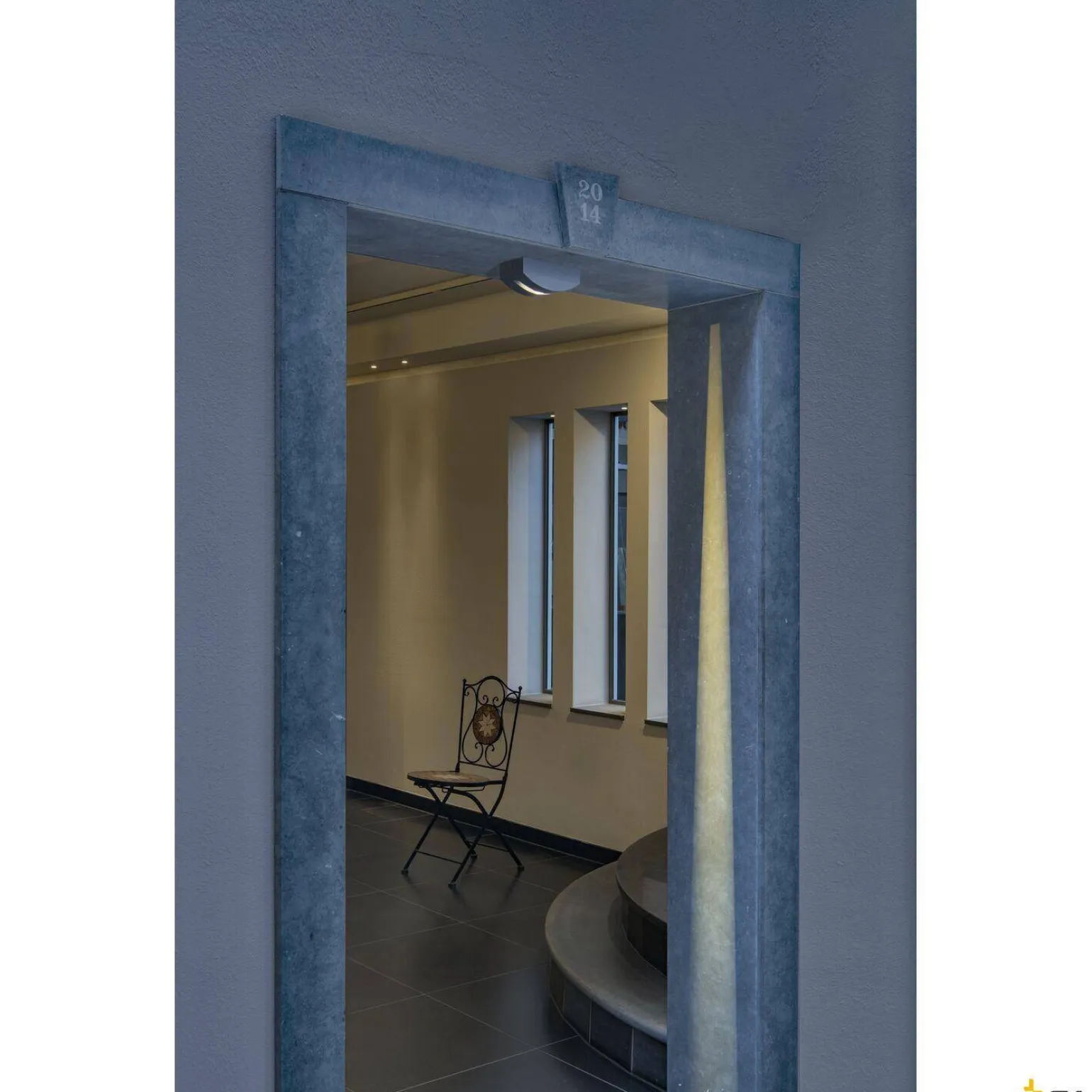 OUT-BEAM FRAME CW, zewnętrzna lampa sufitowa natynkowa i ścienna LED, kolor antracyt, 3000 K (1003518) - SLV