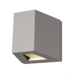 OUT-BEAM, lampa ścienna outdoor, LED, 3000K, beam up/flood down, srebrnoszara, IP44 (229664) - SLV