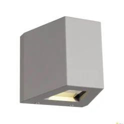 OUT-BEAM, lampa ścienna outdoor, LED, 3000K, beam up/flood down, srebrnoszara, IP44 (229664) - SLV