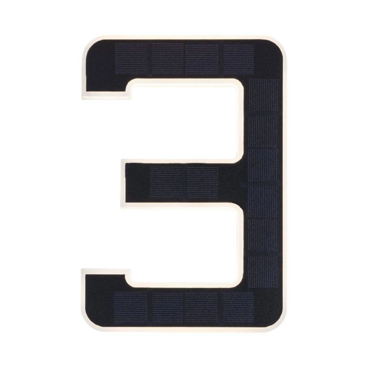 Outdoor Solar numer domu 3 3000K IP44 Wymienny akumulator (PL79844) - PAULMANN