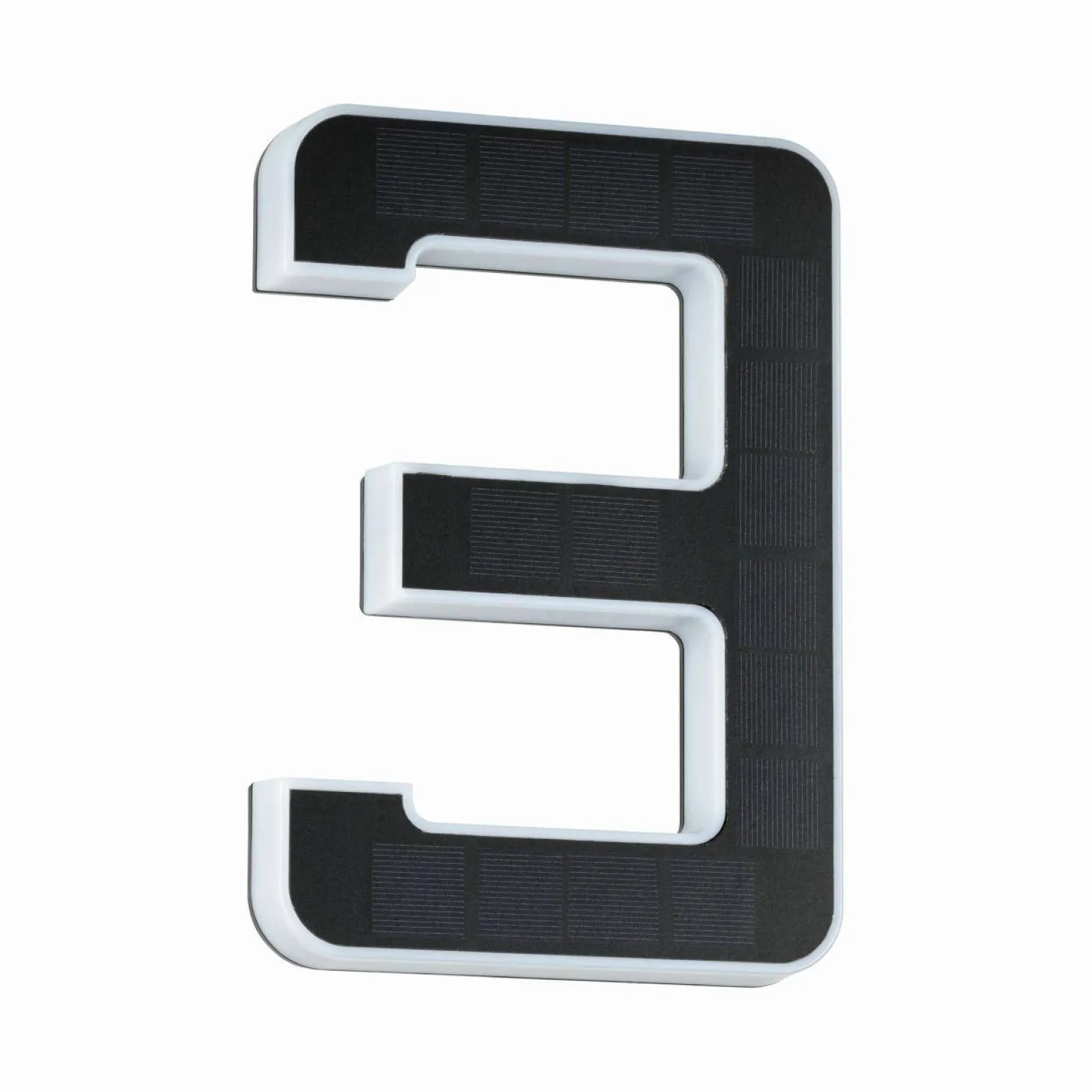 Outdoor Solar numer domu 3 3000K IP44 Wymienny akumulator (PL79844) - PAULMANN