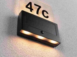 Outdoor Solar numer domu Neda IP44 PIR Antracyt nie szkodzi insektom (PL94725) - PAULMANN