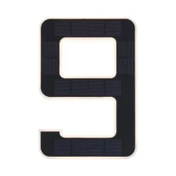 Outdoor Solar numer domu 9 3000K IP44 Wymienny akumulator (PL79850) - PAULMANN