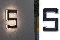 Outdoor Solar numer domu 5 3000K IP44 Wymienny akumulator (PL79846) - PAULMANN