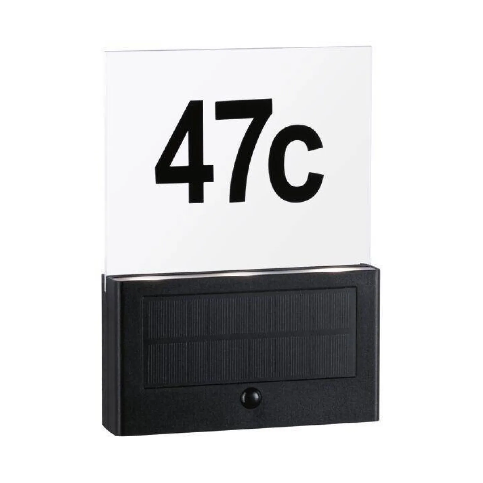 Outdoor Solar numer domu Neda IP44 3000K PIR Antracyt (PL94577) - PAULMANN