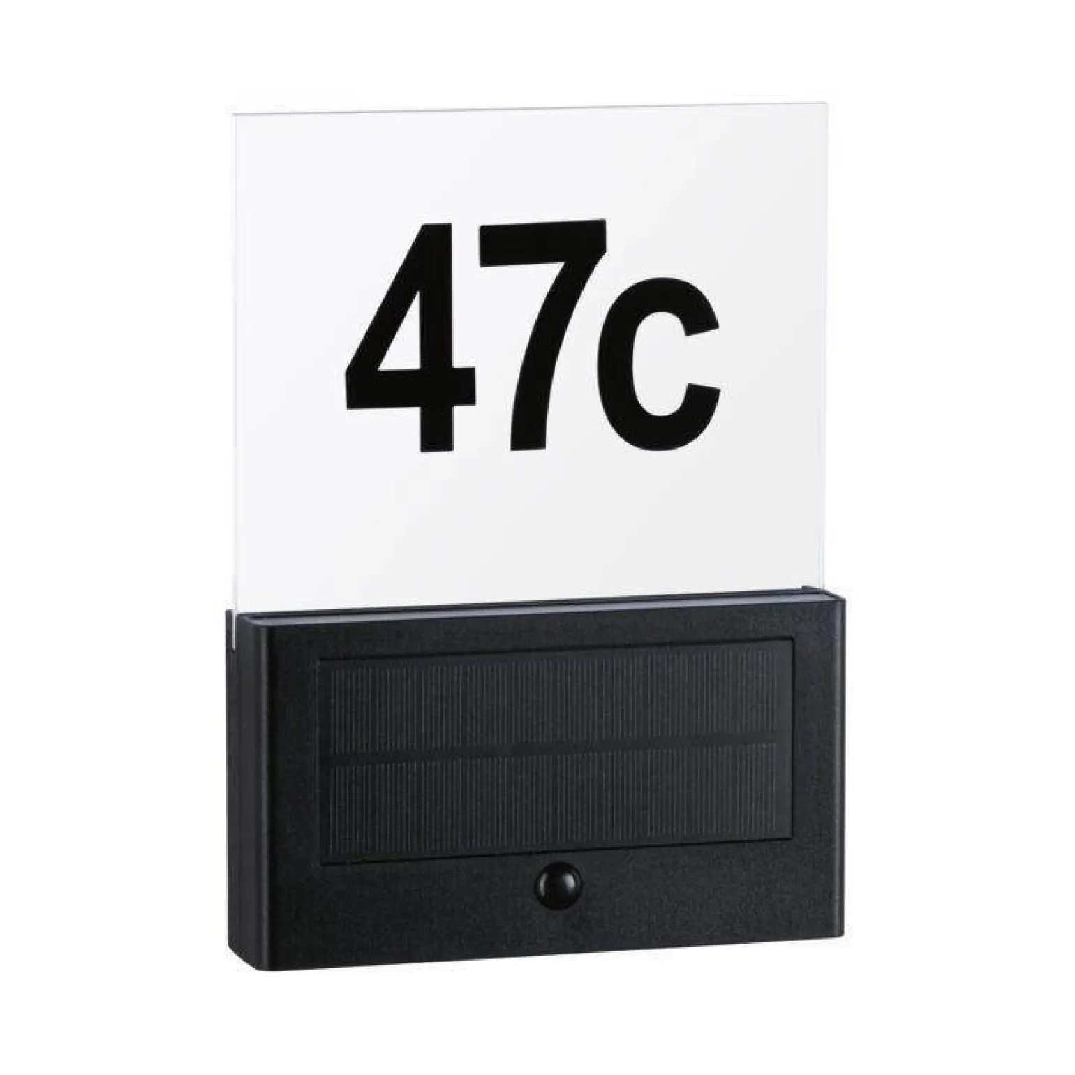 Outdoor Solar numer domu Neda IP44 3000K PIR Antracyt (PL94577) - PAULMANN