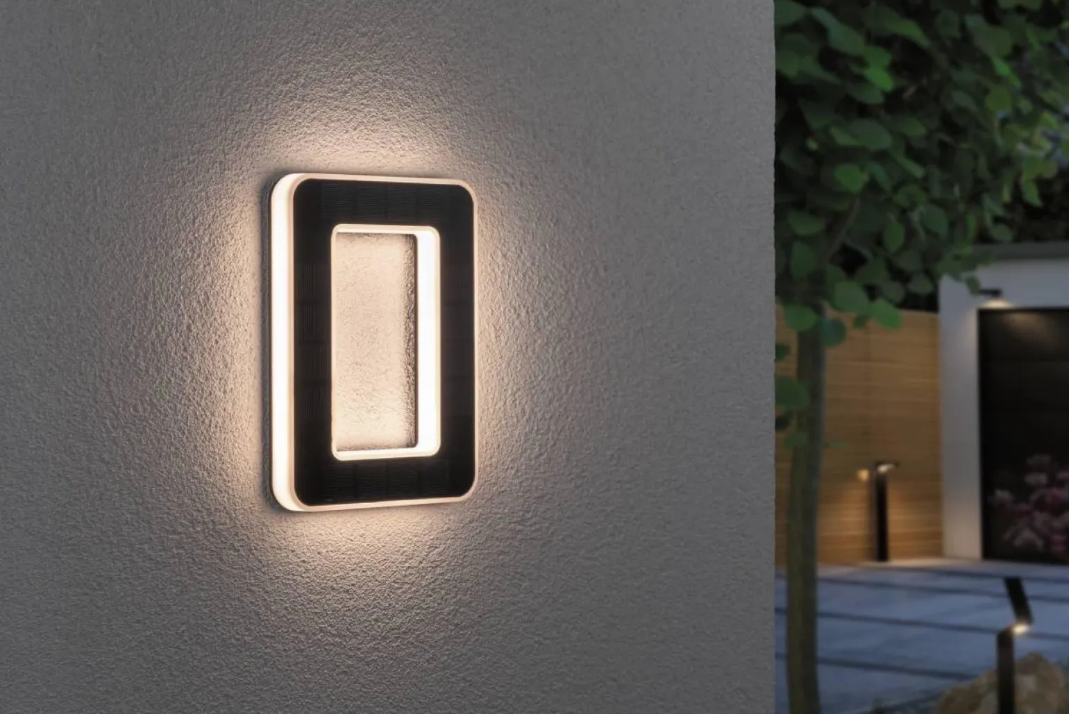 Outdoor Solar numer domu 0 3000K IP44 Wymienny akumulator (PL79851) - PAULMANN