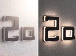 Outdoor Solar numer domu a 3000K IP44 Wymienny akumulator (PL94650) - PAULMANN