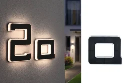 Outdoor Solar numer domu a 3000K IP44 Wymienny akumulator (PL94650) - PAULMANN