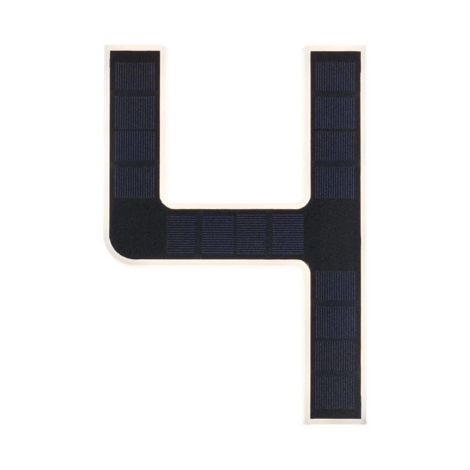 Outdoor Solar numer domu 4 3000K IP44 Wymienny akumulator (PL79845) - PAULMANN