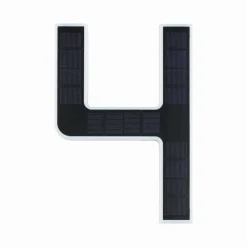 Outdoor Solar numer domu 4 3000K IP44 Wymienny akumulator (PL79845) - PAULMANN