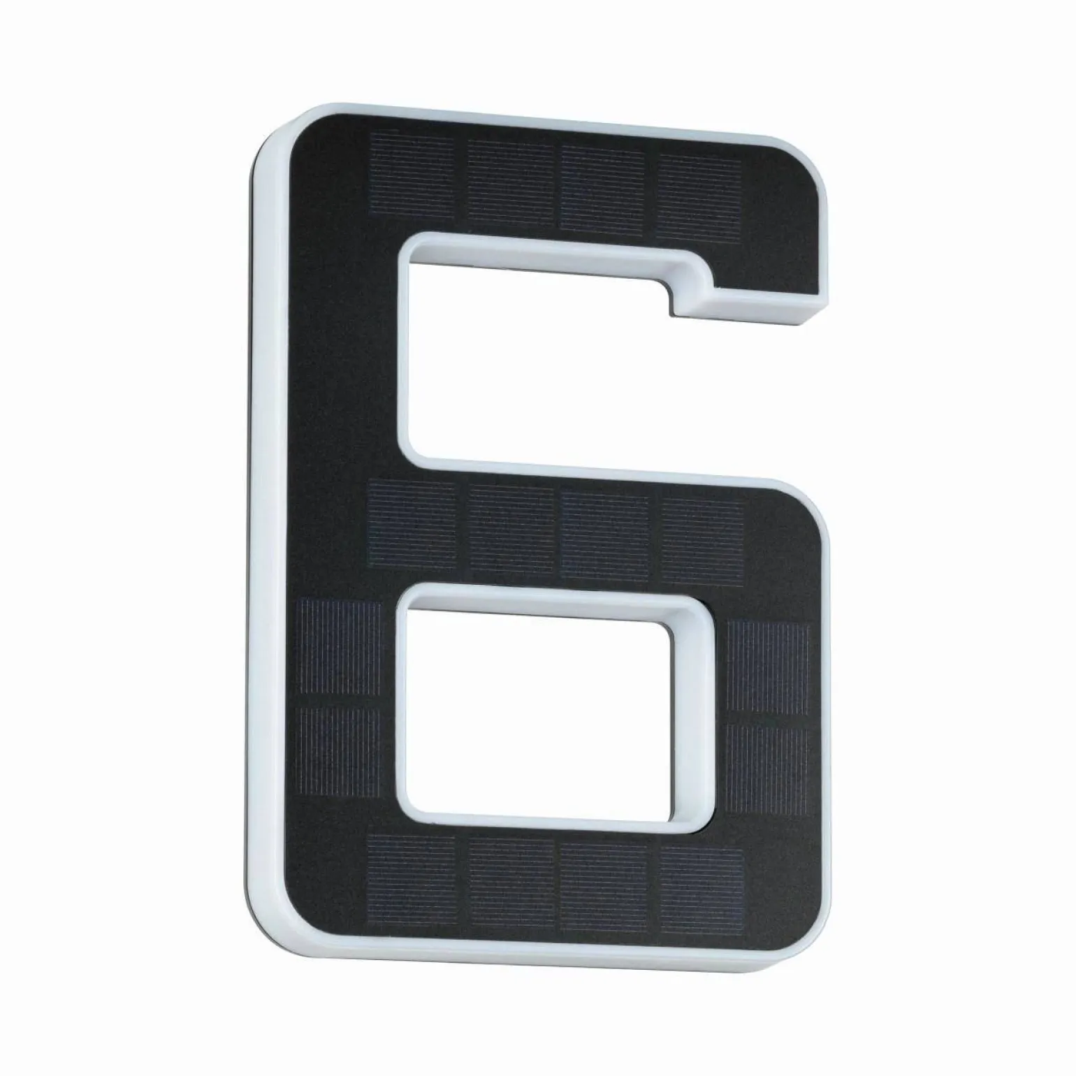 Outdoor Solar numer domu 6 3000K IP44 Wymienny akumulator (PL79847) - PAULMANN