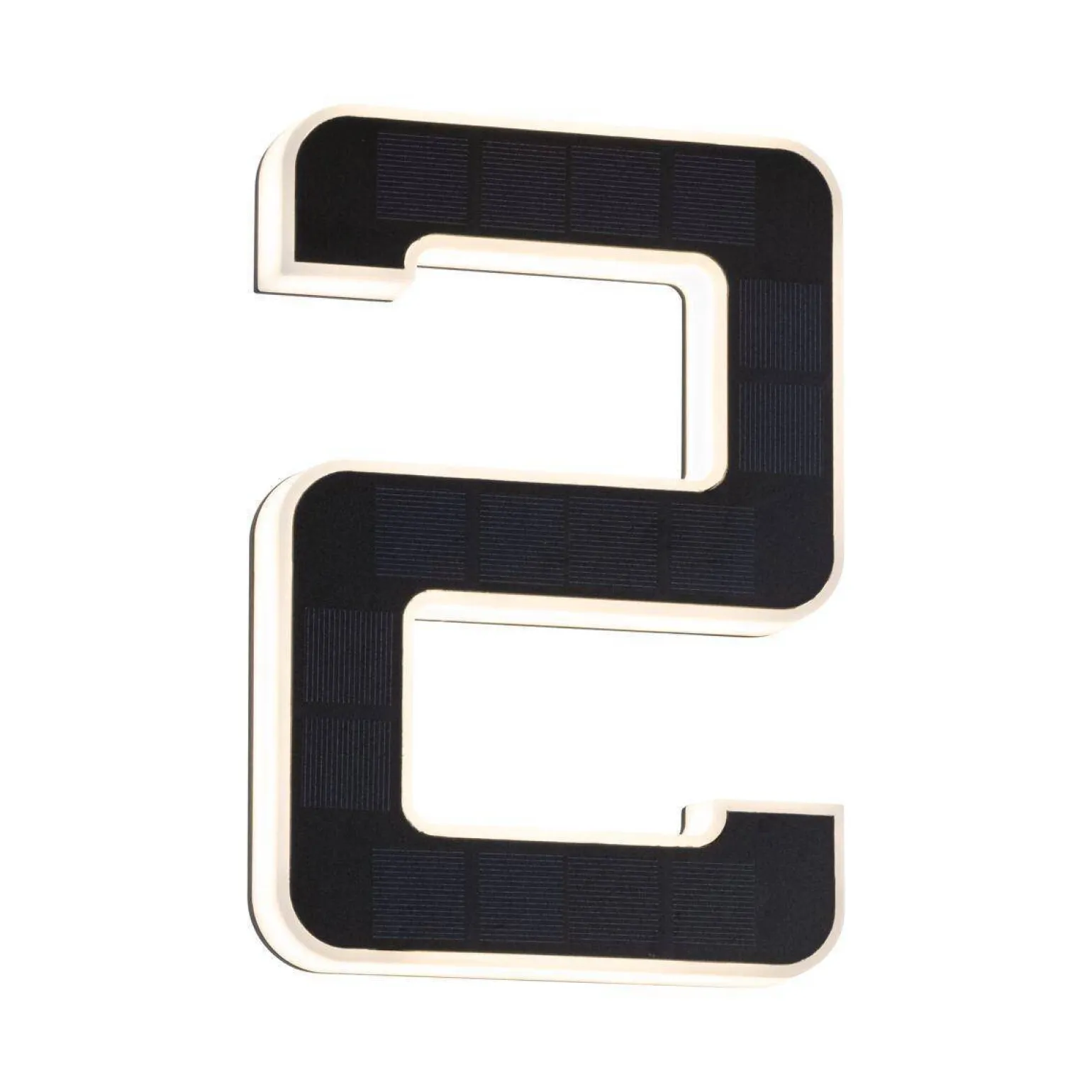 Outdoor Solar numer domu 2 3000K IP44 Wymienny akumulator (PL79843) - PAULMANN