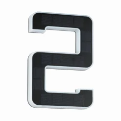 Outdoor Solar numer domu 2 3000K IP44 Wymienny akumulator (PL79843) - PAULMANN