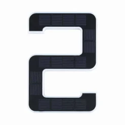 Outdoor Solar numer domu 2 3000K IP44 Wymienny akumulator (PL79843) - PAULMANN