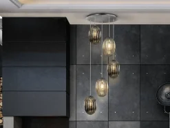 Ovila lampa wisząca 5L (752268) - Schuller