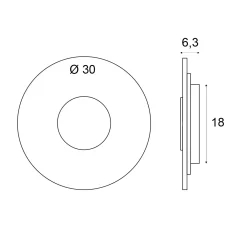 Ozdobny kinkiet z trawertynu MAXLIGHT W0417 KINKIET SUN 14W
