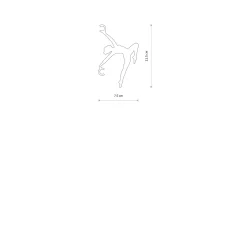 Ozdobny uchwyt do regulacji przewodu BALLERINA (11802) - Nowodvorski