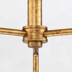 Ozdobny żyrandol Sawgrass - 3 źródła światła - Płatkowe złoto (QN-SAWGRASS-3-DG-O) - Quintiesse