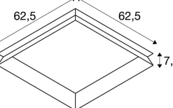 PANEL 625, wpuszczana rama montażowa (1007576) - SLV