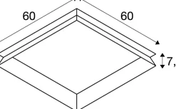 PANEL 600, wpuszczana rama montażowa (1007575) - SLV