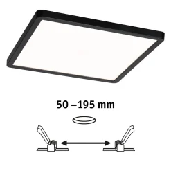 Panel Areo VariFit 230x230mm18W TuneW Zigbee czarny 230V (PL79967) - PAULMANN