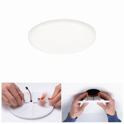 Panel bezramkowy Veluna VariFit IP44 10W 4000K 125mm Tworzywo sztuczne (PL92391) - PAULMANN