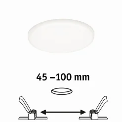 Panel bezramkowy Veluna VariFit IP44 10W 4000K 125mm Tworzywo sztuczne (PL92391) - PAULMANN