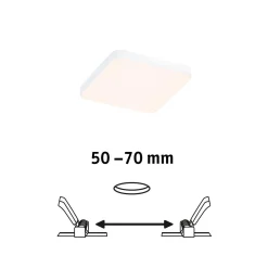 Panel podtynkowy Veluna VariFit Edge 90x90mm3000 6W biały 230V (PL79941) - PAULMANN