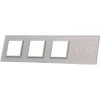 Panel srebrny na potrójne miejsce na gniazdo + moduł (702GGG-64) LIVOLO