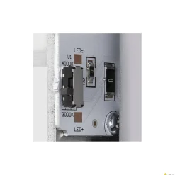 PEMA® WL, lampa ścienna natynkowa LED outdoor, kolor szary, przełącznik CCT 3000/4000K (1003454) - SLV