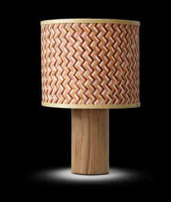 PHIL Lampa stojąca, pleciony bambus, przewód tekstylny czarny, włącznik na przewodzie (LY04PHI/H54/NA) - LYOMA