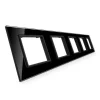Pięciokrotna czarna ramka szklana (GPF-5-62) LIVOLO