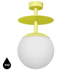 PLAAT B żółta lampa przysufitowa / plafon z podwyższoną szczelnością IP44 (PLB1110S3) - Ummo