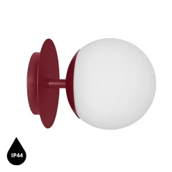 PLAAT C burgundowa lampa ścienna / kinkiet z podwyższoną szczelnością IP44 (PLC140S0) - Ummo
