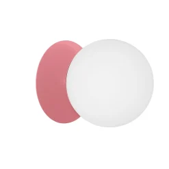 PLAAT C różowa lampa ścienna / kinkiet z podwyższoną szczelnością IP44 (PLC180S0) - Ummo