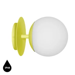 PLAAT C żółta lampa ścienna / kinkiet z podwyższoną szczelnością IP44 (PLC1110S0) - Ummo