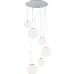 Plafon 6 pł. na okrągłej podsufitce OPTICA ARGON 2530 - żyrandol