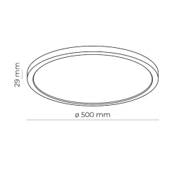 Plafon AQUA WHITE LARGE 45W LED (6904) - TK Lighting