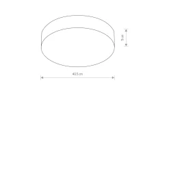 Plafon ARENA SILVER LED (10183) - Nowodvorski