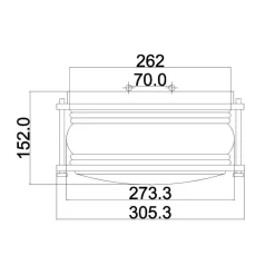 Plafon Ashland Bay (KL-ASHLANDBAY-F-BU) - Elstead Lighting