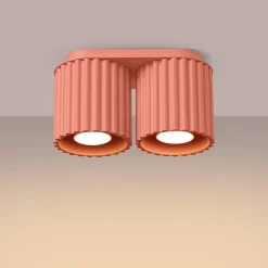 Plafon AURA 2 brzoskwiniowy GU10 (SL.1825) - Sollux Lighting