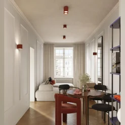 Plafon AURA 1 ochra czerwona GU10 (SL.1799) - Sollux Lighting