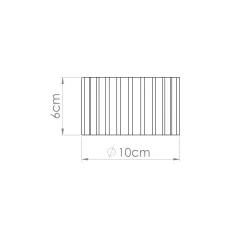 Plafon AURA 1 taupe Gx53 (SL.1817) - Sollux Lighting