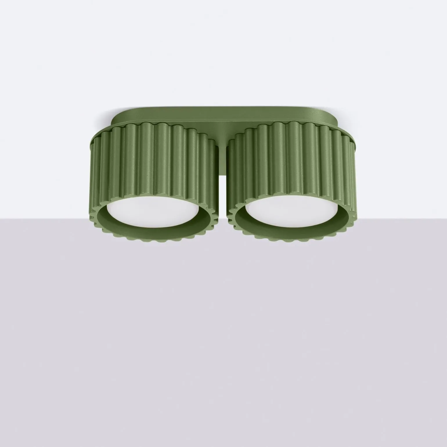 Plafon AURA 2 zielony oliwkowy Gx53 (SL.1798) - Sollux Lighting