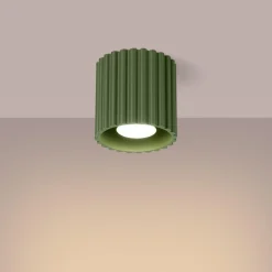 Plafon AURA 1 zielony oliwkowy GU10 (SL.1794) - Sollux Lighting